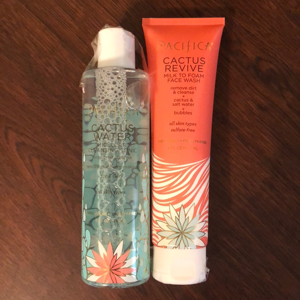 Pacifica Beauty: Cactus Revive face wash and tonic